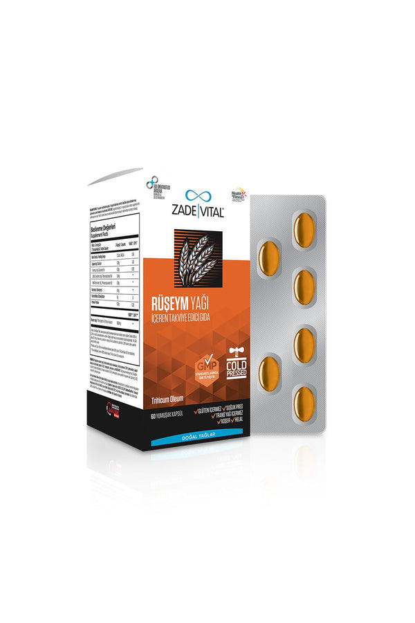 Zade Vital Rüşeym Yağı 500 mg 60 Kapsül