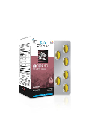 Zade Vital Yer Fıstığı Yağı 1600 mg 30 Kapsül