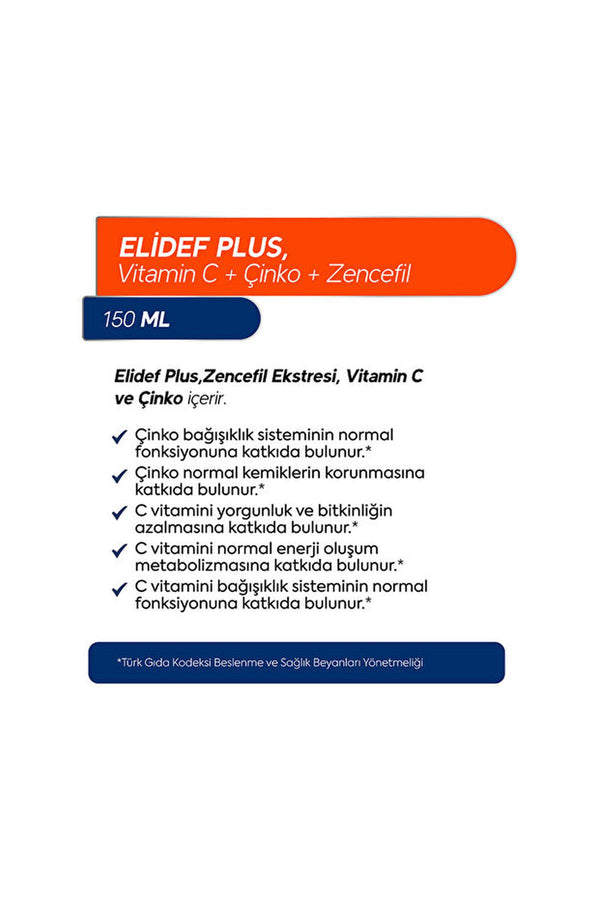 Dr.Henri Elidef Plus Şurup 150 ml