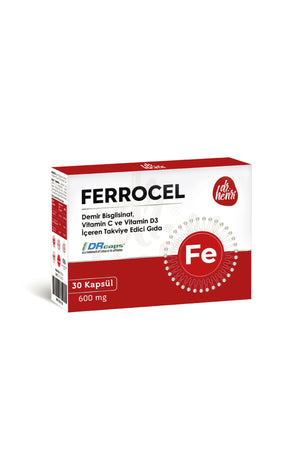 Dr.Henri Ferrocel Demir Bisglisinat 30 Kapsül