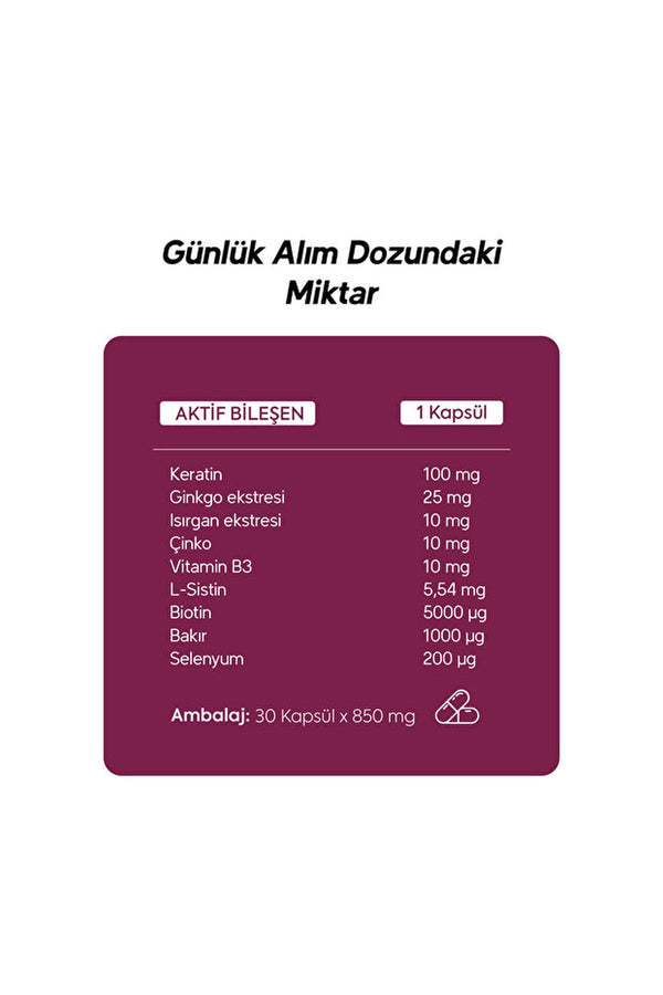 Dr.Henri Biotin 5000 Μg 30 Kapsül