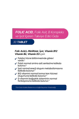 Dr.Henri Folik Asit 30 Tablet