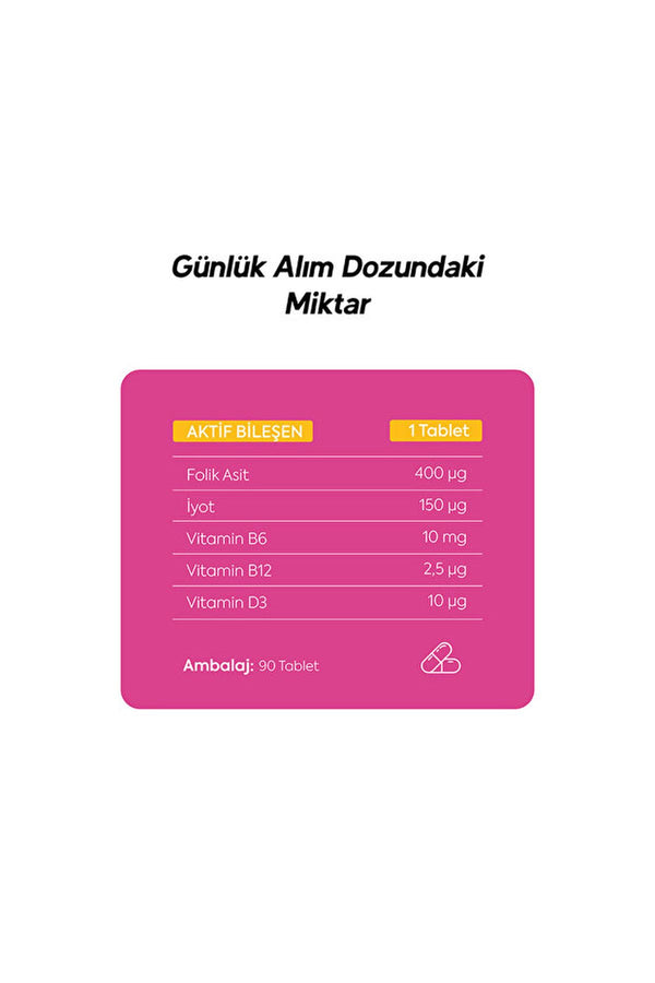 Dr.Henri Folik Asit 90 Tablet
