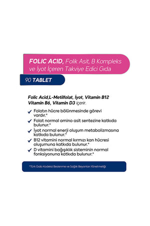 Dr.Henri Folik Asit 90 Tablet