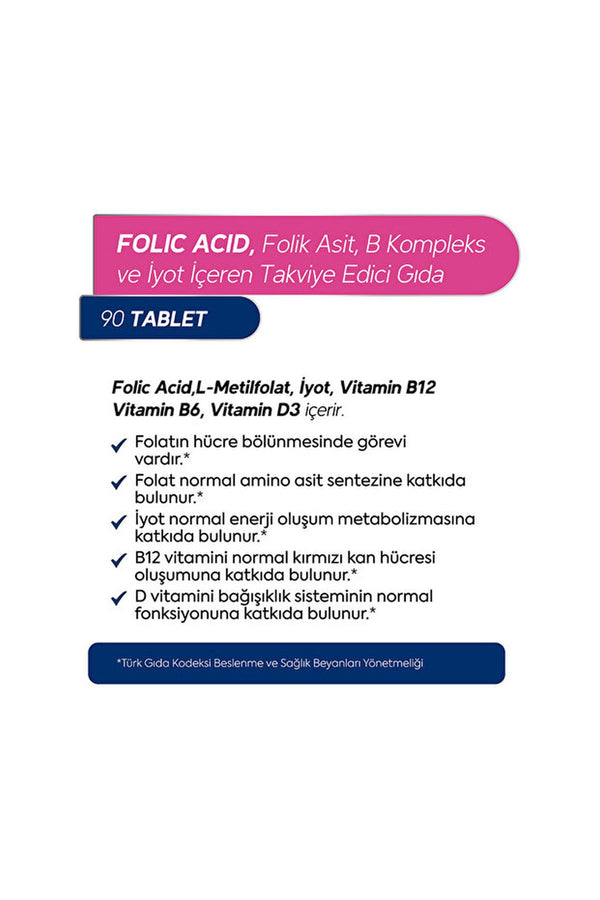 Dr.Henri Folik Asit 90 Tablet