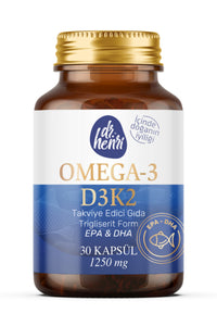 Dr.Henri Omega-3 D3 & K2 30 Kapsül