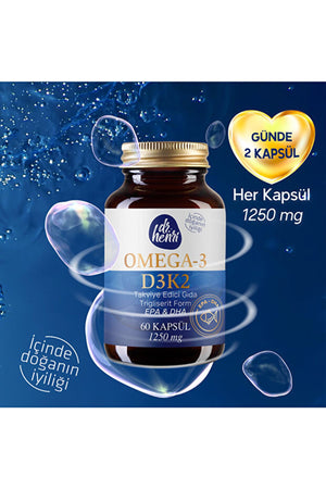 Dr.Henri Omega-3 D3 & K2 60 Kapsül
