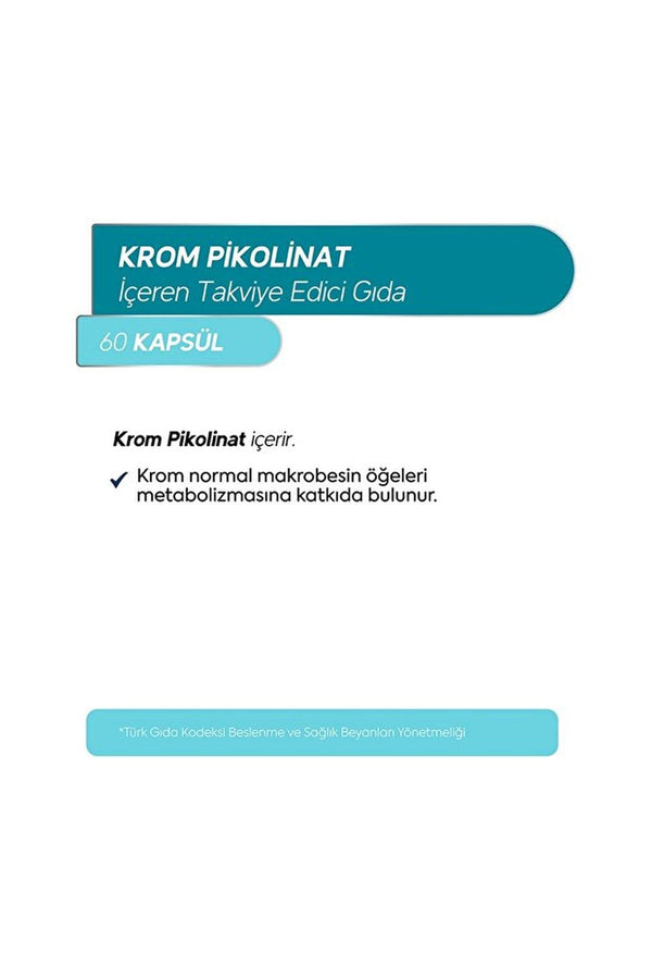 Dr.Henri Krom Pikolinat 60 Kapsül