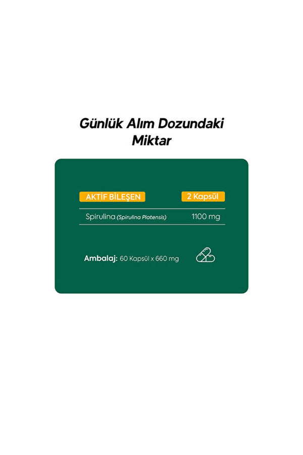 Dr.Henri Spirulina 60 Kapsül