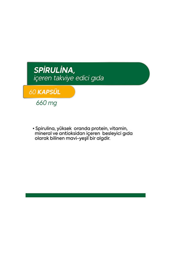 Dr.Henri Spirulina 60 Kapsül