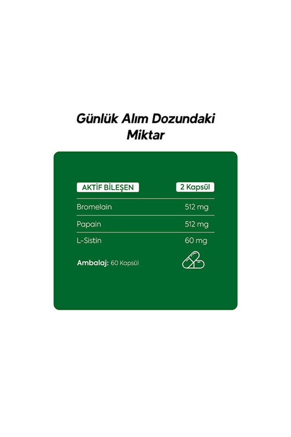 Dr.Henri Viscozero Bromelain 60 Kapsül