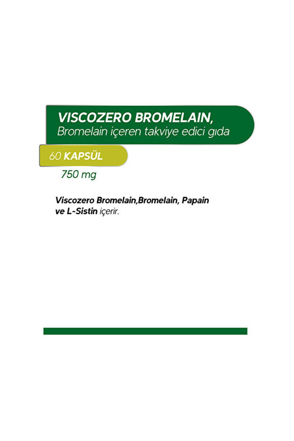 Dr.Henri Viscozero Bromelain 60 Kapsül