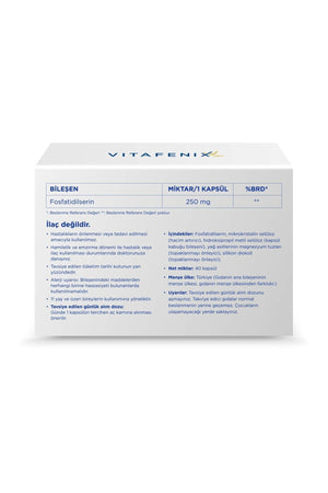 Vitafenix Fosfatidilserin 250 mg 40 Kapsül
