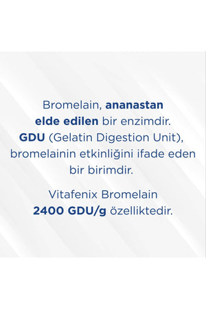 Vitafenix Bromelain 500 mg 60 Kapsül