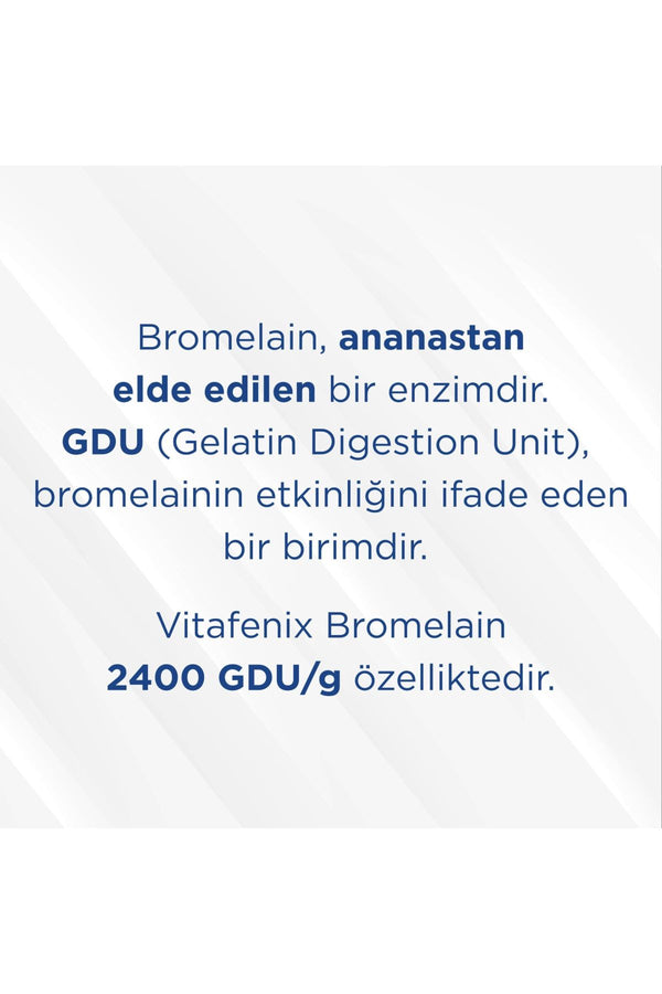 Vitafenix Bromelain 500 mg 60 Kapsül