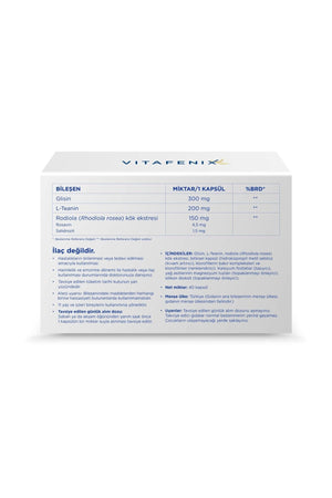 Vitafenix Rhodiolin 40 Kapsül