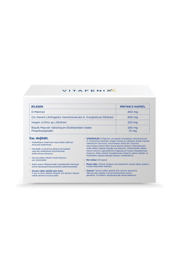 Vitafenix Cranberry 20 Kapsül