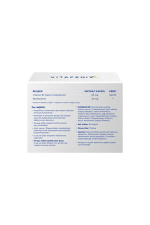 Vitafenix B1 Vitamini 60 Kapsül