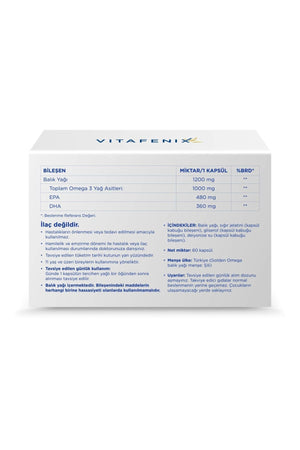 Vitafenix Omega-3 60 Kapsül
