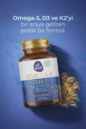 Dr.Henri Omega-3 D3 & K2 30 Kapsül